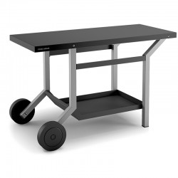 Rolling Table aço preto e cinza claro para Planchas Forge Adour