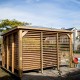 Blueterm wooden garden kiosk 12.32 m2 with 2 Habrita Walls