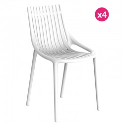 Conjunto de 4 Cadeiras Vondom Ibiza White