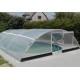 Pool-Schutz aus Aluminium und Polycarbonat 394 x 854 x 140