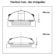 Pool shelter in Aluminum and Polycarbonate 390 x 642 x 75