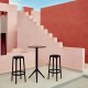 Lot de 4 tabourets de Bar Brooklyn Vondom hauteur d'assise 76 blanc