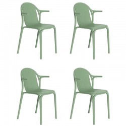 Conjunto de 4 poltronas Vondom Brooklyn picles