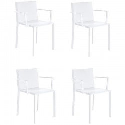 Set of 4 white Vondom Quartz armchairs