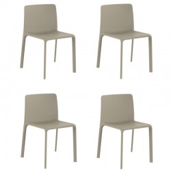 Set van 4 ongebleekte Vondom Kes stoelen