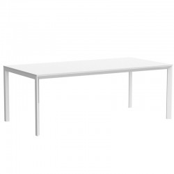Table Frame Aluminum Vondom 200x100xH74 white