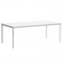 Table Frame Aluminium Vondom 200x100xH74 blanc