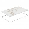 Salontafel Pixel Vondom Dekton Entzo wit-witte poten 160x100xH25