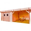 Garden shed Dinan Habrita 20,64 m2 with terrace and steel roof