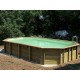 Pool Wood Ubbink Azura 400x750 H130 Liner Bege