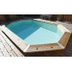 Piscina Legno Ubbink Azura 400x750 H130 Fodera Beige