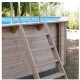 Zwembad Hout Ubbink Linea 500x800 H140 Liner Blauw