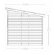 Abri de jardin Habrita bois massif 6.60 m2 avec toit plat ondulés