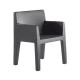  Jut Mesa 90 Table high Vondom grey