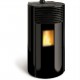 Pellet Stove Ferlux Helen Magique 6 kW Black Glass Round