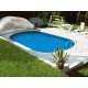 Swimmingpool Ovale Ibiza Family 800 Luxe Vergraben