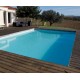 Piscina Madera Sunwater 550x300 H140cm Blue Liner Ubbink