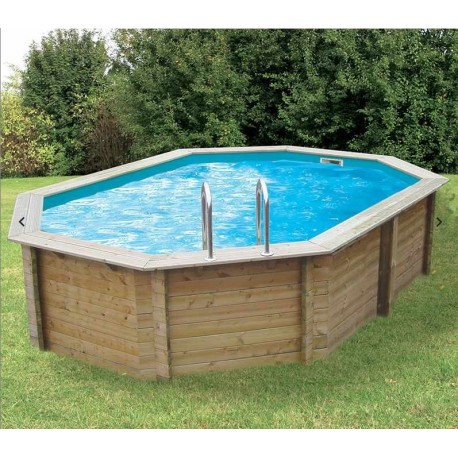 Pool Wood Sunwater 550x300 H140cm Liner beige Ubbink