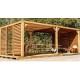 Habrita houten pergola 614x341 met mobiele zuignappen op dak en 2 zijden