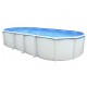 Piscina elevada TOI Ibiza Oval 915x457x132 con kit completo Antracita