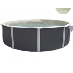 Piscina fuori terra TOI Magnum rotonda 460x132 Compact Antracite