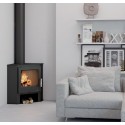 Bronpi Lerma 9kW wood corner stove with pyre