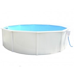 Oberirdischer Pool TOI Magnum rund 460x132 Kompakt Anthrazit