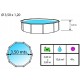 Piscine hors sol TOI Prestige ronde 350x120 Blanc