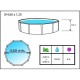 Piscina acima do solo TOI Prestige redonda 460x120 Branco