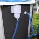 Piscina fuori terra TOI Magnum rotonda 460x132 Antracite con scaletta di sicurezza