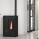 Poêle à granulés étroit ventilé La Nordica Extraflame Luisella 5kW Noir