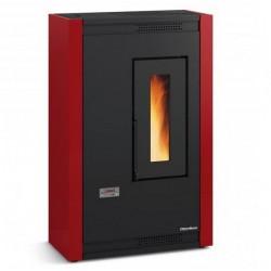 Estufa de pellets La Nordica Extraflame Luisella 5kW estrecha ventilada Burdeos