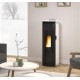 Pelletofen La Nordica Extraflame Luisella 5kW schmal belüftet Bordeaux