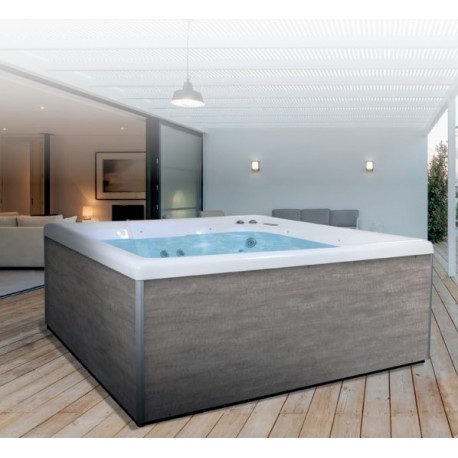 Square NetSpa Wave 5-Sitzer-Whirlpool aus Acryl