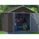 Metalen tuinhuisje Habrita 299x249x h249 Dubbel hellend dak