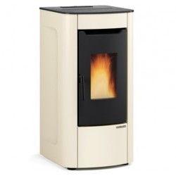 Ventilated pellet stove La Nordica Extraflame Sabry Prestige Line 7kW Ivory