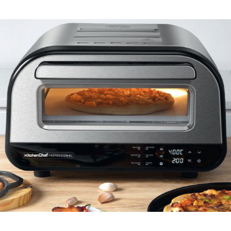 Cucina Chef Professional 1700 Forno elettrico per pizza in acciaio inox