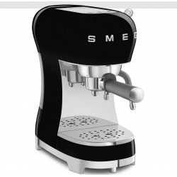 Smeg Espresso Kaffeemaschine 50er Jahre Schwarz Chrom