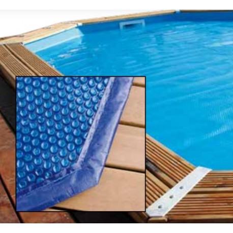 Cubierta de burbujas para piscina Ubbink 490x355 ovalada octogonal