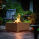 Square Corten 70cm Infire Steel Fire Bowl