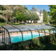 Cubierta de piscina de media altura Abrisol Tabarca Veranda fija 12,9x550m