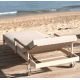 Set of 2 Loungues Sun Lounger Hamptons Chairs with Coffee TableVondom