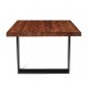 Annette Premium mesa de jantar de madeira 1.6x0.96m cor de nogueira