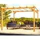 Pergola autoportée en bois Linares 6x4m 24m2