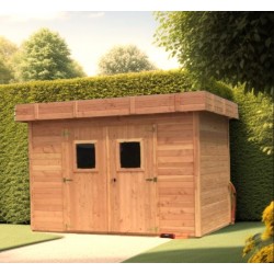 Cobertizo de jardín de madera Dinan 3.4x4.4 Habrita 14,80m2 Cobertizo de jardín de madera Dinan 3.4x4.4 Habrita 14,80m2