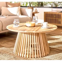 Table Basse en bois de teck naturel Jet 80cm VeryForma Table Basse en bois de teck naturel Jet 80cm VeryForma