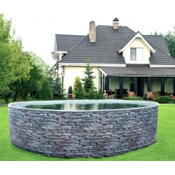 Azuro Stone Design Round Swimming Pool 5x1.2m Azuro Stone Design Round Swimming Pool 5x1.2m