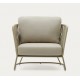 Fauteuil d'extérieur Saco en corde et acier vert VeryForma