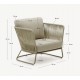 Saco tuinfauteuil in touw en groen staal VeryForma