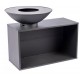 Onyx 80 Brazier Table and Raised Grid RedFire